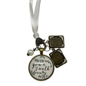 Bride Trinket with Frames Missing You as I Walk Down the Aisle 2"
